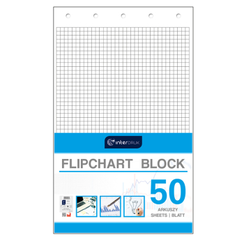Blok do Flipchartów Kratka '50 640x1000 interdruk